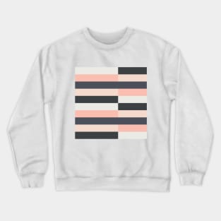 Horizontal Violet Stripes Pattern Crewneck Sweatshirt